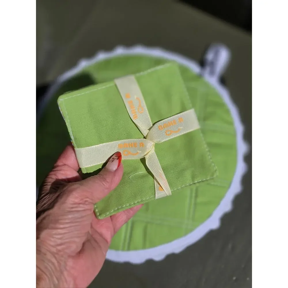 Key Lime Pie / Hot Pad / Potholder / Quilted Cotton / washable / 11